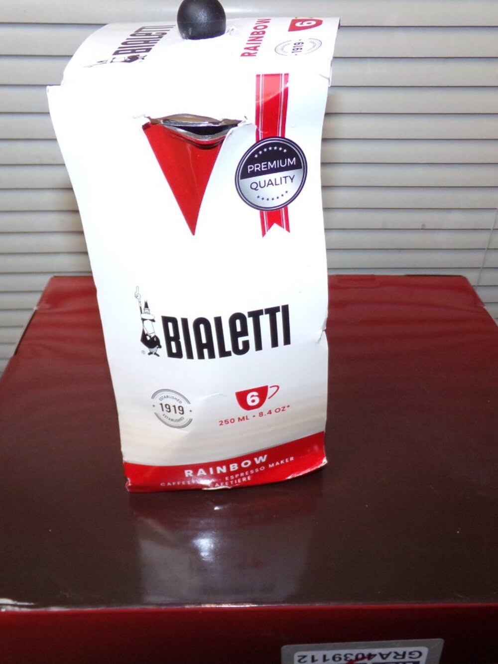 BIALETTI Rainbow (Red) 6 cup Express Maker New - Picture 5 of 11